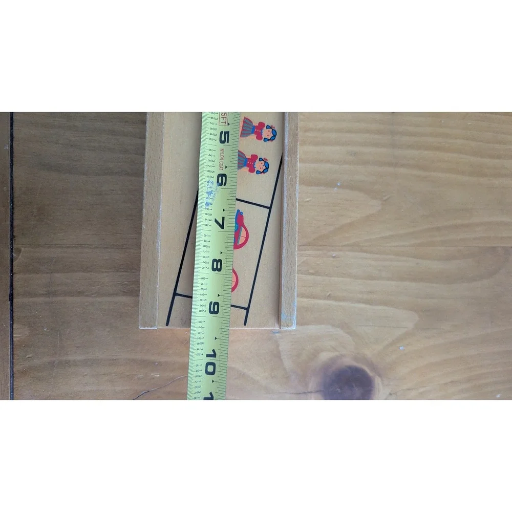 Vintage Doron Layeled Colour Slit Game Wooden Educational Matching Toy Israel